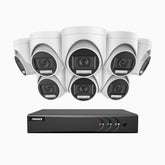 ADLK500 - 3K 16 Channel 8 Dual Light Cameras Wired Security System, Color & IR Night Vision, 3072*1728 Resolution, f/1.2 Super Aperture, 4-in-1 Output Signal, Built-in Microphone, IP67